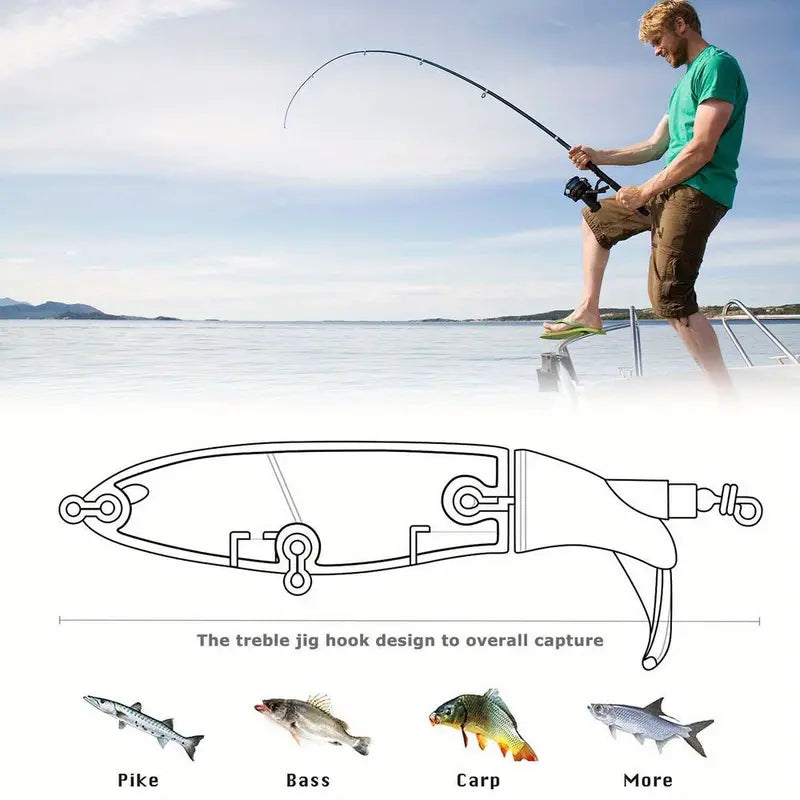 30pcs Mixed Color PP Fishing Lures Crankbaits Kit T208385