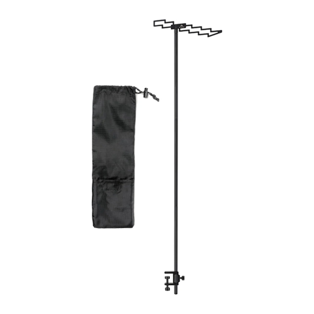 Compact Camping Lantern Stand Holder Table Clamp Tent Hook Foldable Outdoor Lamp Pole Post A974394