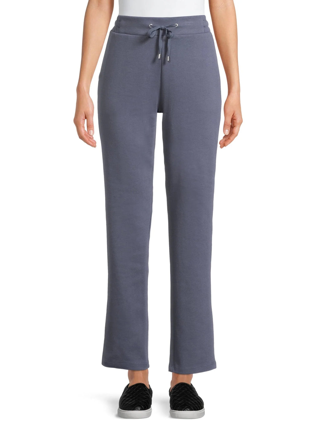 High Rise Drawstring Waist Knit Pants V487723