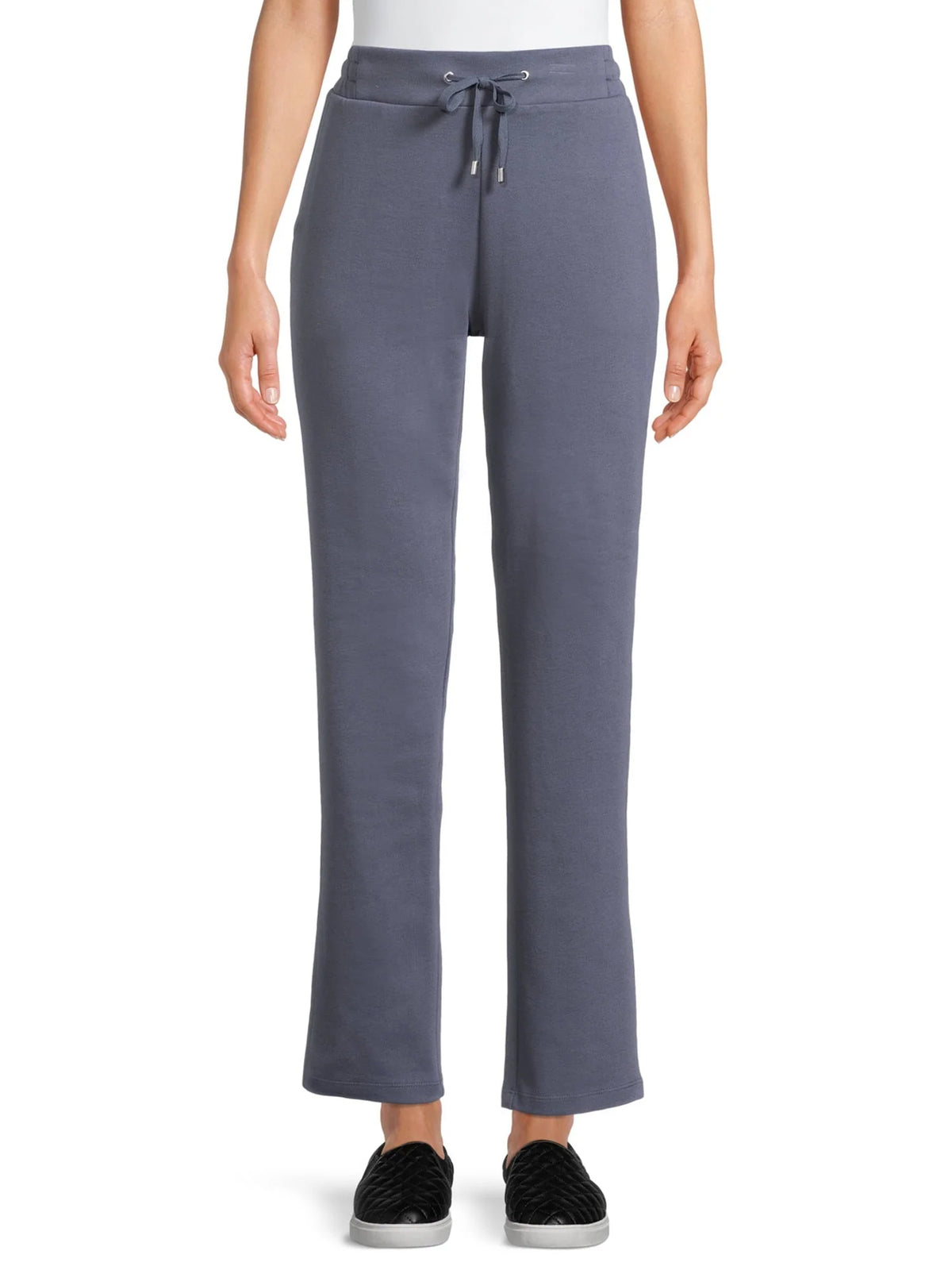 High Rise Drawstring Waist Knit Pants V487723