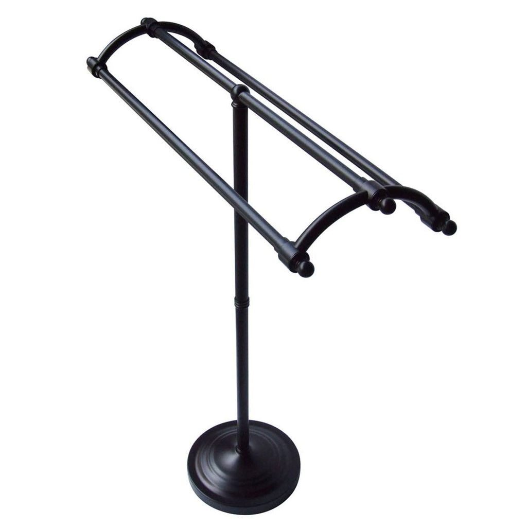 Vintage Satin Nickel Pedestal Towel Rack P5199