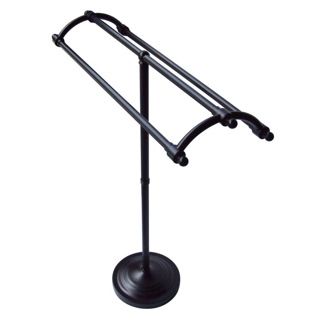 Vintage Satin Nickel Pedestal Towel Rack P5199