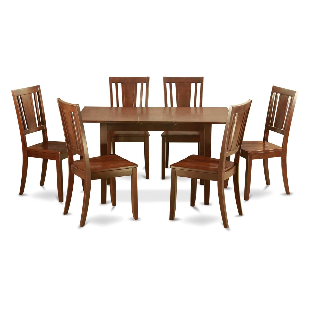 7 Pc Dining Table Set with Leaf and 6 Chairs Z51959