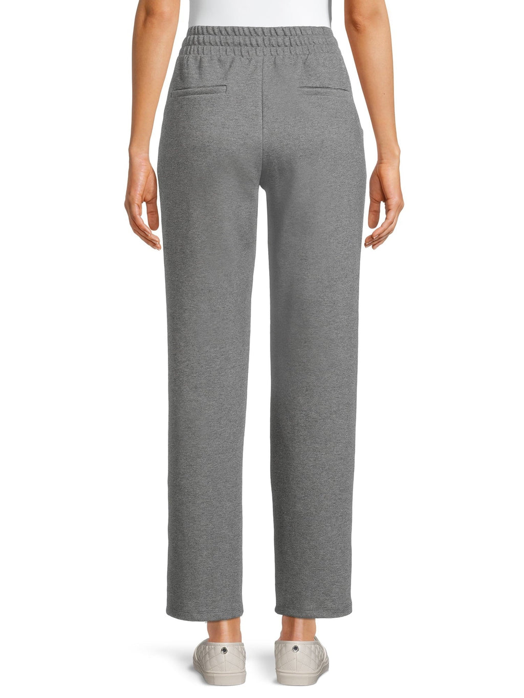 High Rise Drawstring Waist Knit Pants V487723