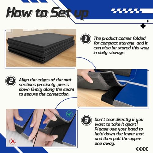 1.2" Thick Foldable XPE Wrestling Mat B819