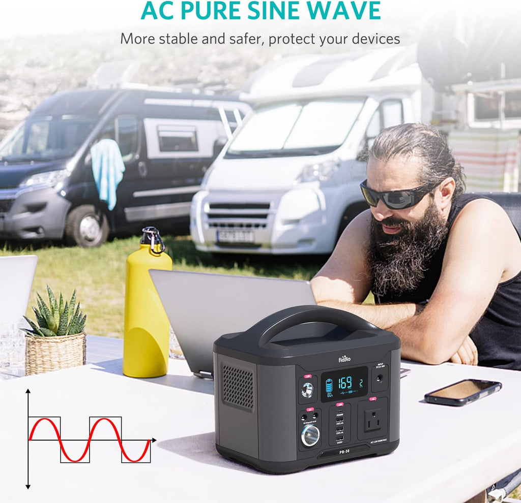 300Wh Portable Power Station with AC Outlet H6268