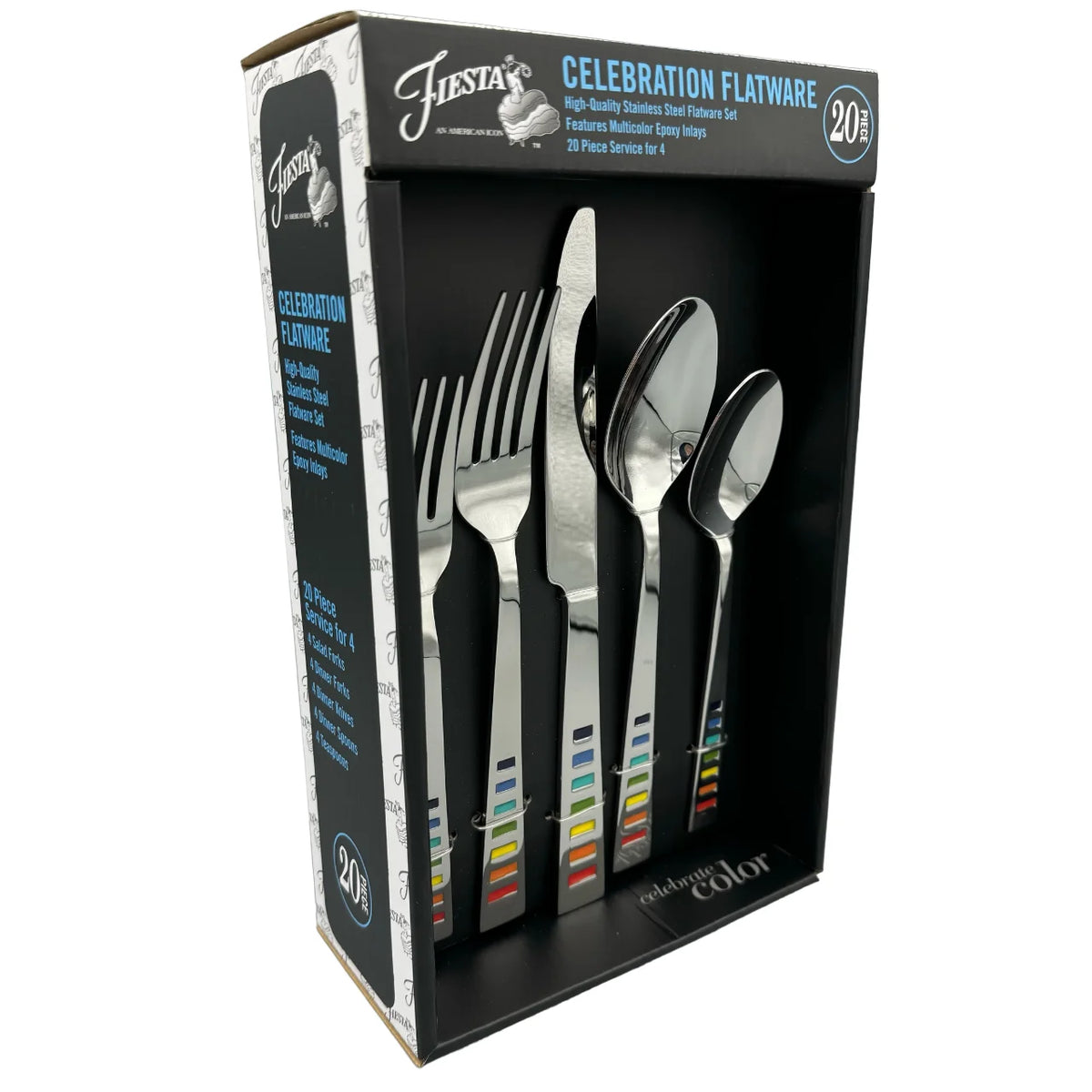 20pc Stainless Steel Flatware Set Y419