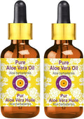 Aloe Vera Oil with Glass Dropper 100ml X 2 X513