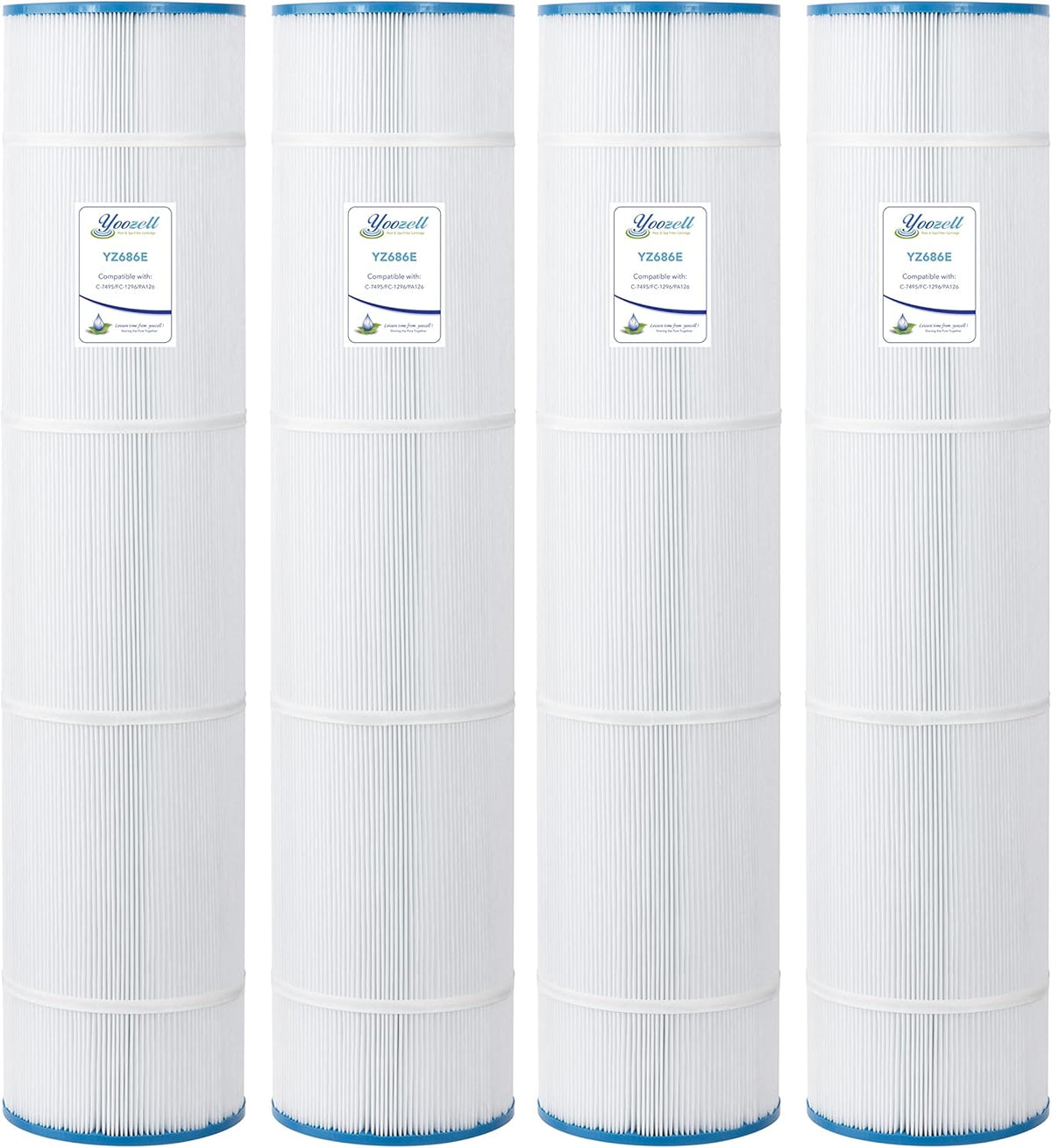 4Pack Swimming Pool Replacement Filter Cartridge J509