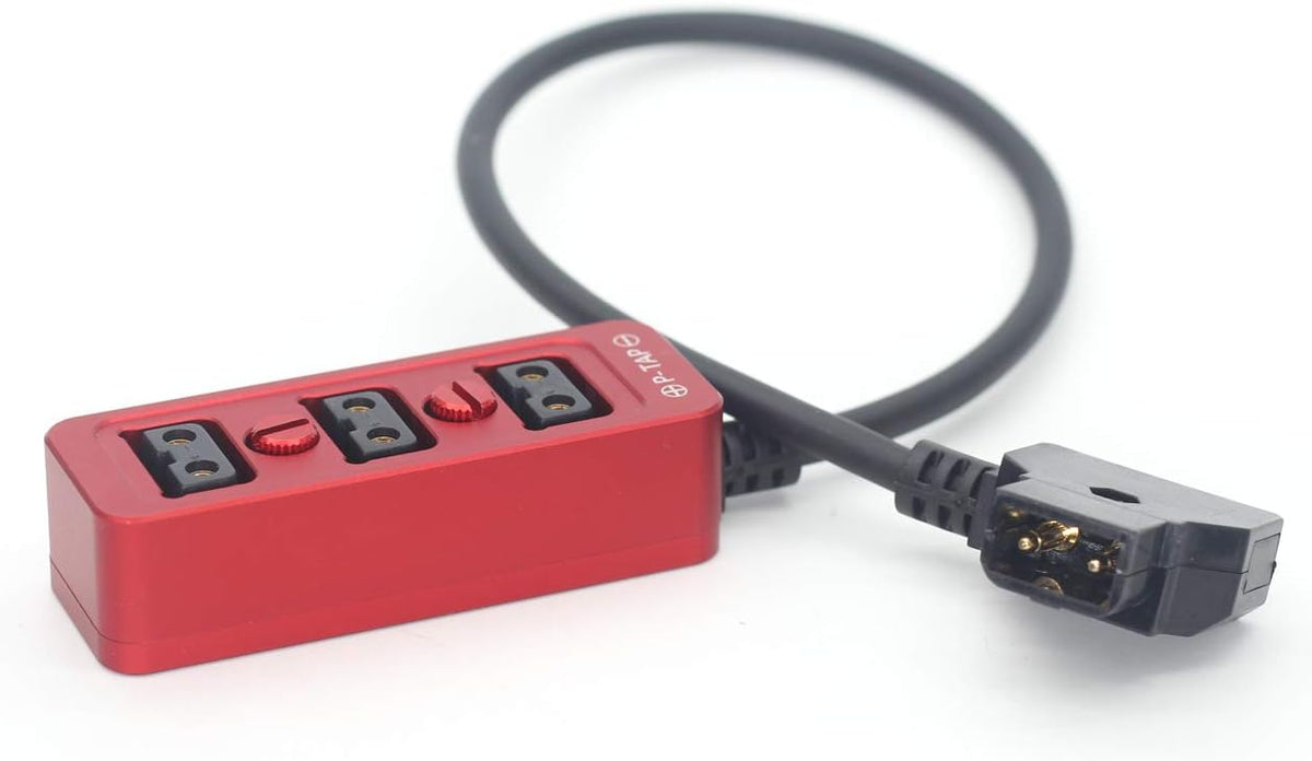 Black Spring Cable D-tap to 3 Ports Splitter Z404178