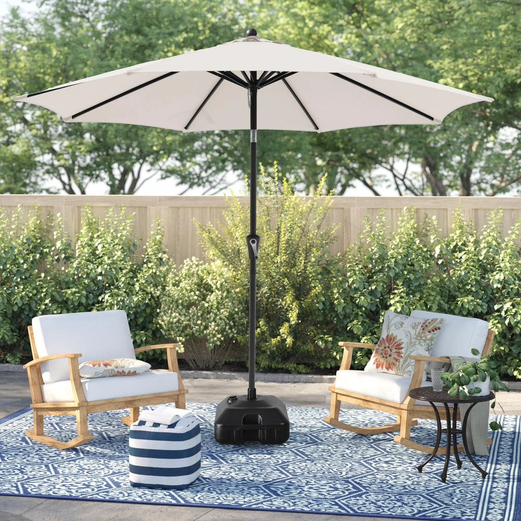 Cream 9-Feet Patio Umbrella with 8 Ribs P951