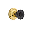 Double Dummy Crystal Black Glass Door Knob C60747