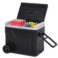 12 Volt Portable Car Refrigerator Freezer 53 Quarts Black D865173