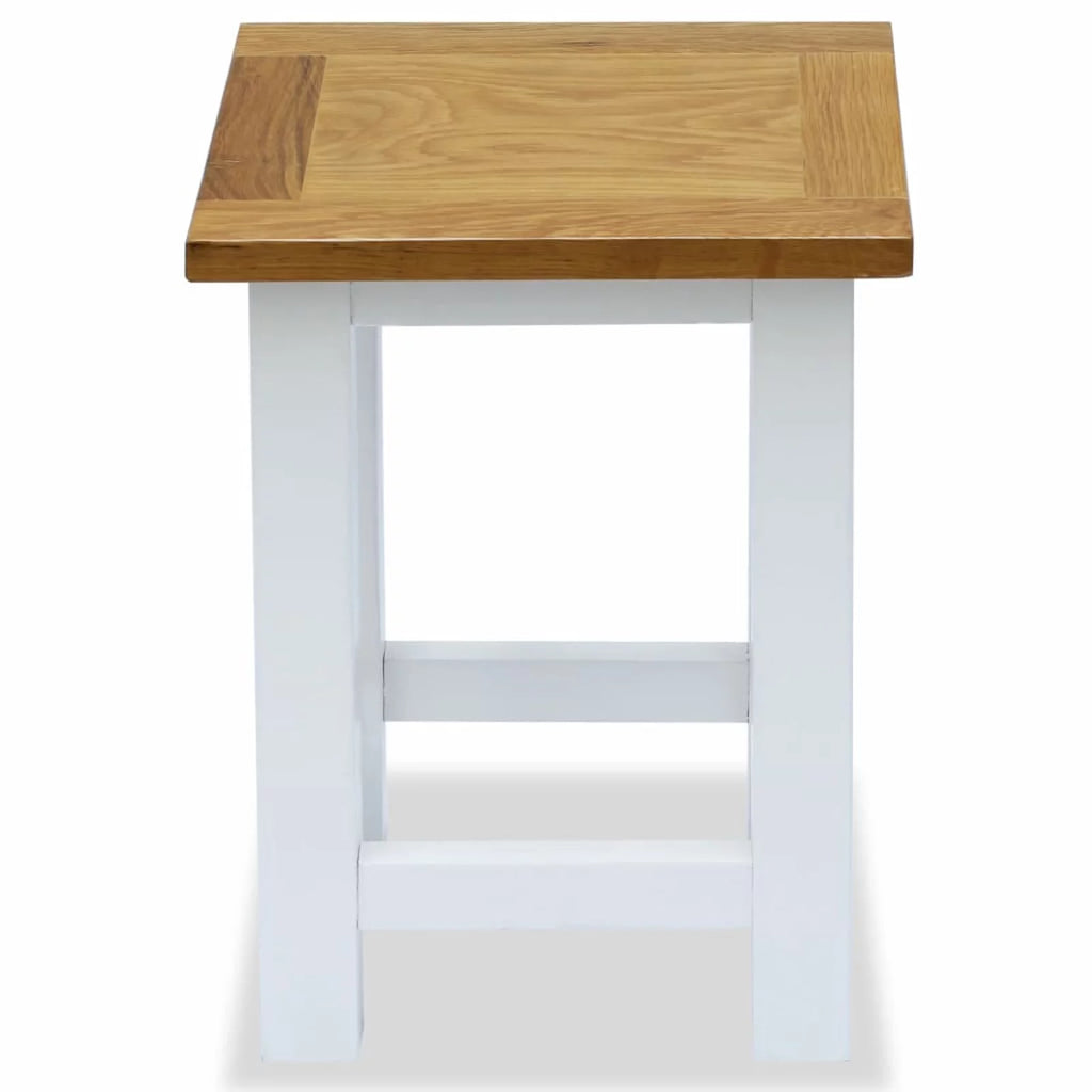 Solid Oak Wood End Table B694