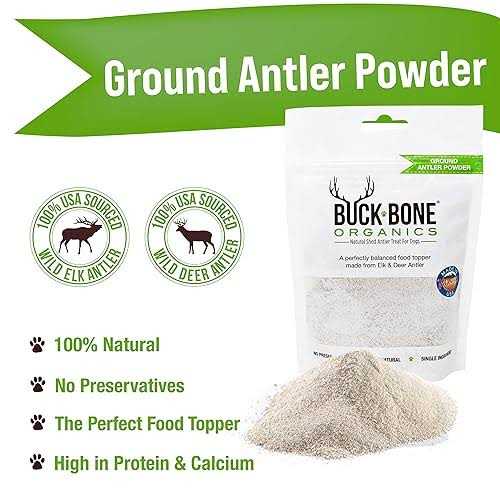 Ground Wild Elk and Deer Antler Powder for Dogs E8516