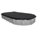Black Mesh Heavy-Duty Winter Cover for Oval Above-Ground Swimming Pools B6895