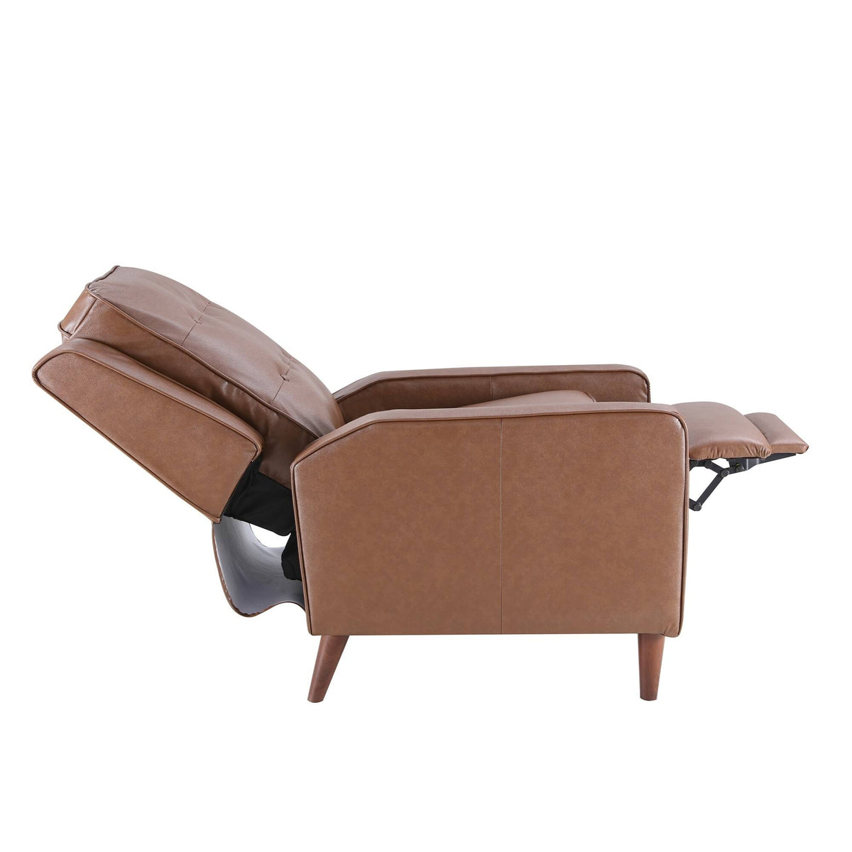 Dark Brown Push Back Recliner Armchair O572