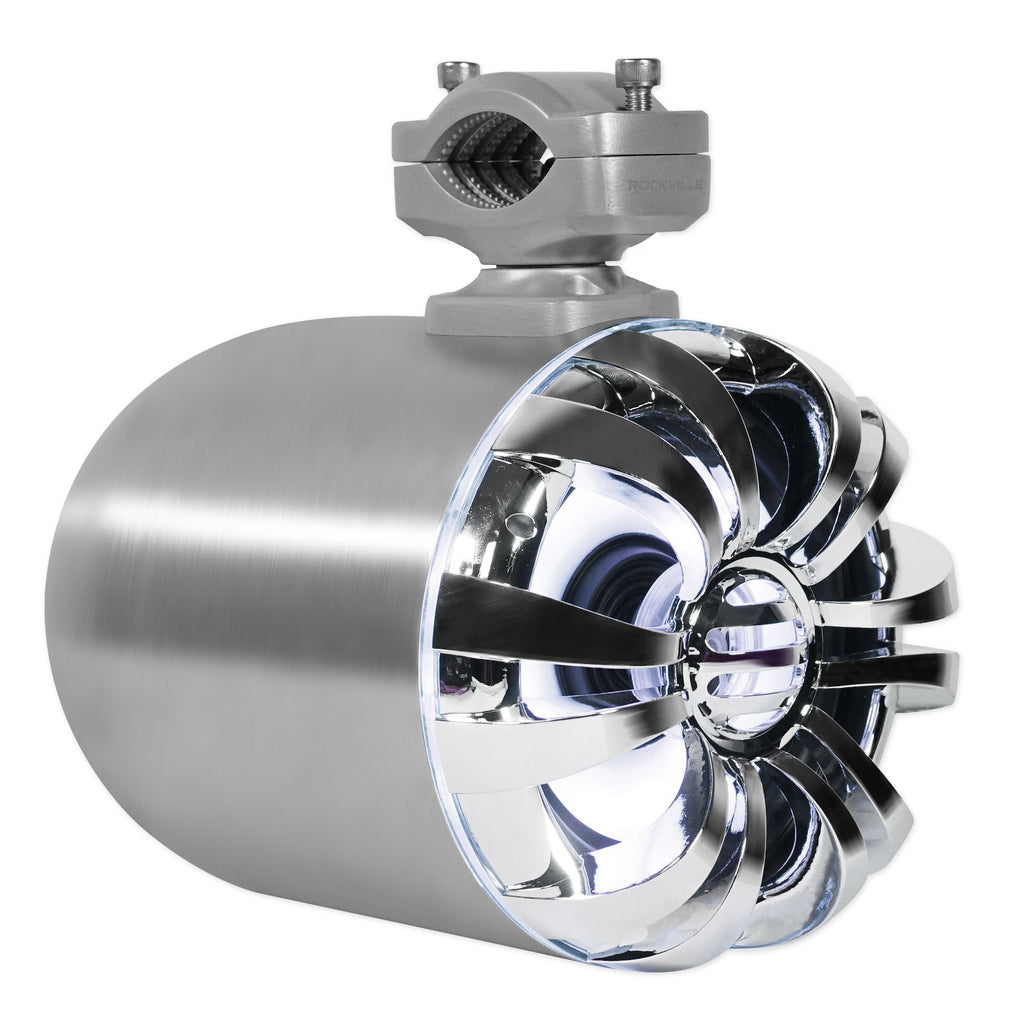 6.5" LED Swivel Marine Wakeboard Speakers with Amplifier and Amp Kit G28393