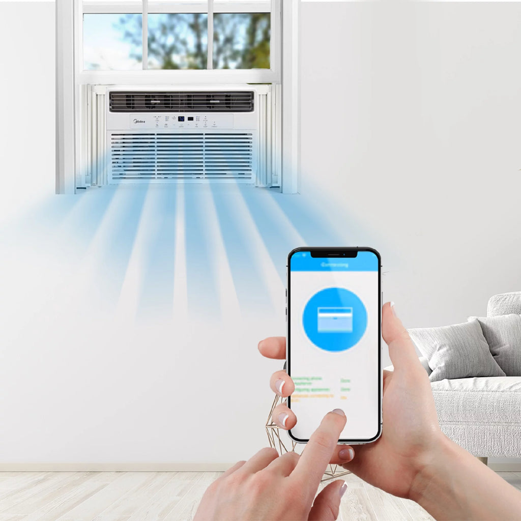 8,000 BTU 115V Smart Window Air Conditioner with Remote R300