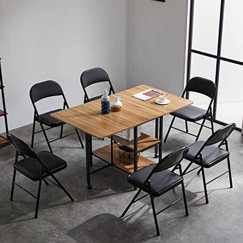Grey 4 Pack Padded Folding Chairs with Steel Frame W353866