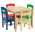 Kids 5 Pieces Wooden Table and Chair Set K74553