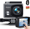 4K Action Camera 50fps 24MP Touch Screen 40M Waterproof WiFi Sport Camera with Remote Control and 32GB Micro SD Card K176