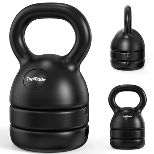 Adjustable Cast Iron Kettlebell Weights Set 5, 8, 9, 12lb S717436