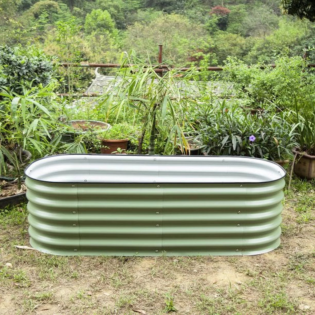 17" Tall 5'X2' Metal Corrugated Raised Garden Bed Kit B604135