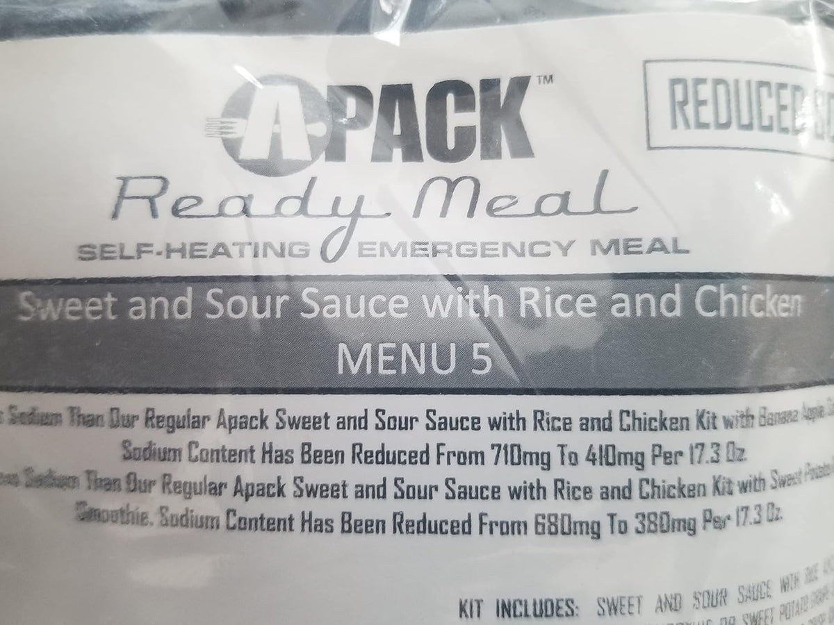 4 Cases of 12 entrees Self-Heating Full Meal O1931