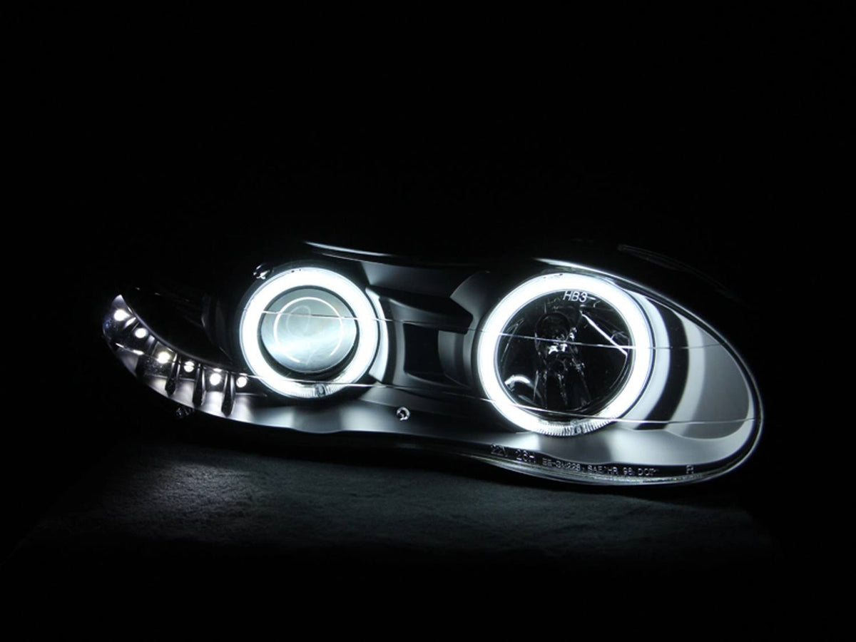 Black Projector Headlights for 1998-2002 Chevrolet Camaro Y849