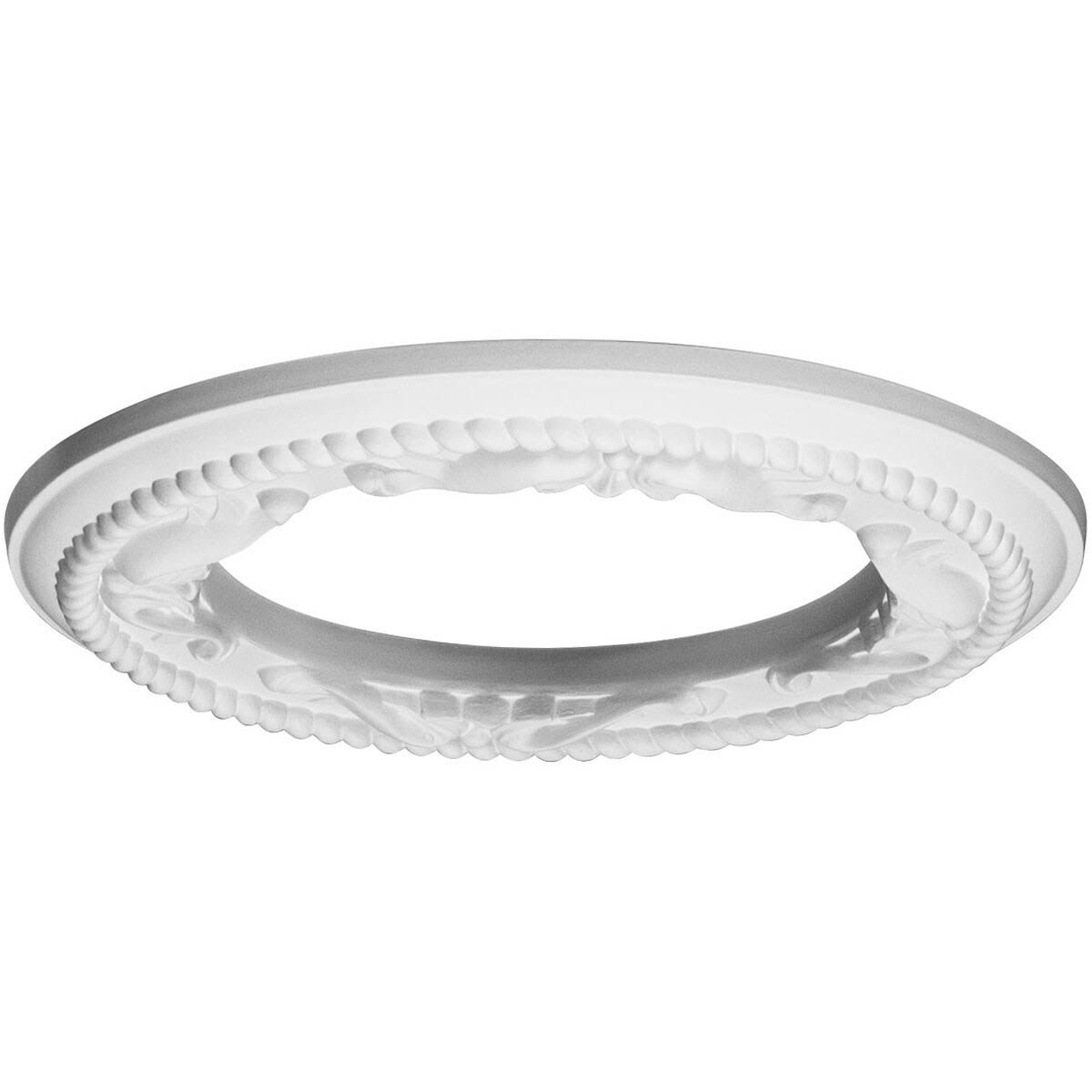 Roped Ceiling Medallion, Hand-Painted Polished Copper S95263
