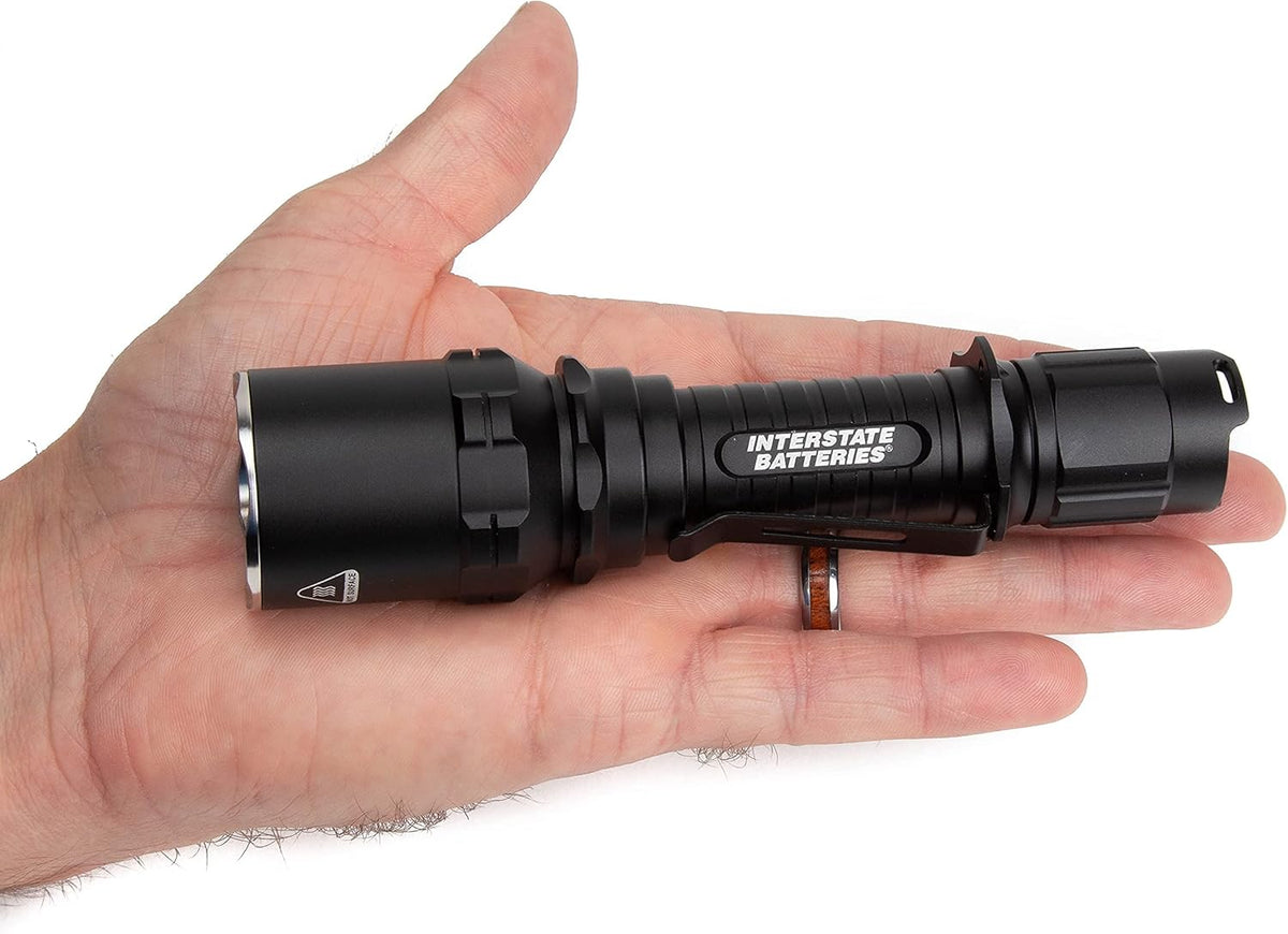 Rechargeable Flashlight with Pocket Clip and USB Charger M954863