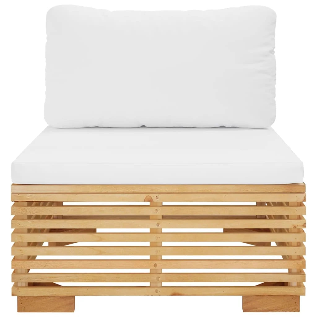 Teak Patio Sofa with Cushions R8914