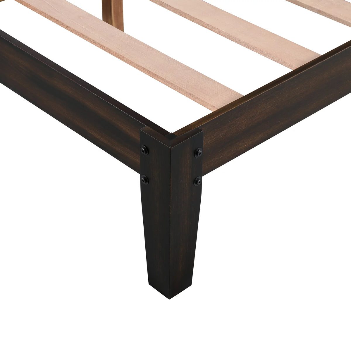 14" Wood Platform Bed Frame, King E88431