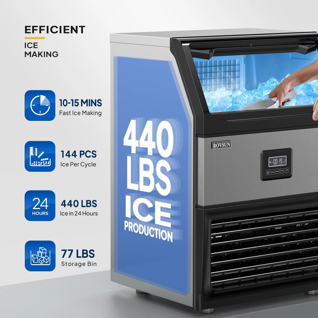 Commercial Ice Maker with 77lbs Storage Bin K72751