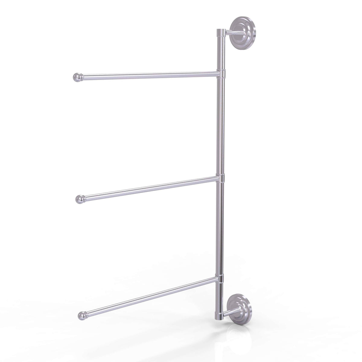 3 Swing Arm Vertical 28-in Towel Bar Satin Chrome O779