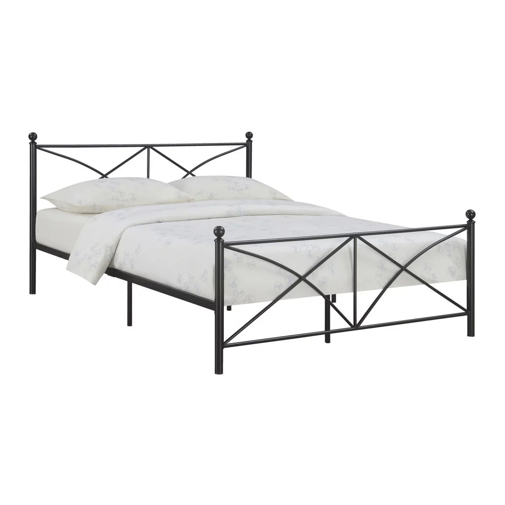 Queen Size Black Metal Bed H463445