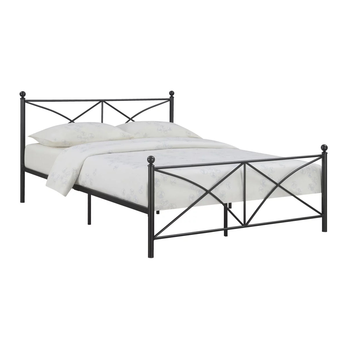 Queen Size Black Metal Bed H463445