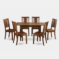 7 Pc Dining Table Set with Leaf and 6 Chairs Z51959