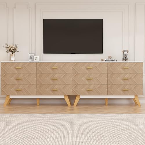 Rustic Brown Wooden 6 Drawer Dresser S13419