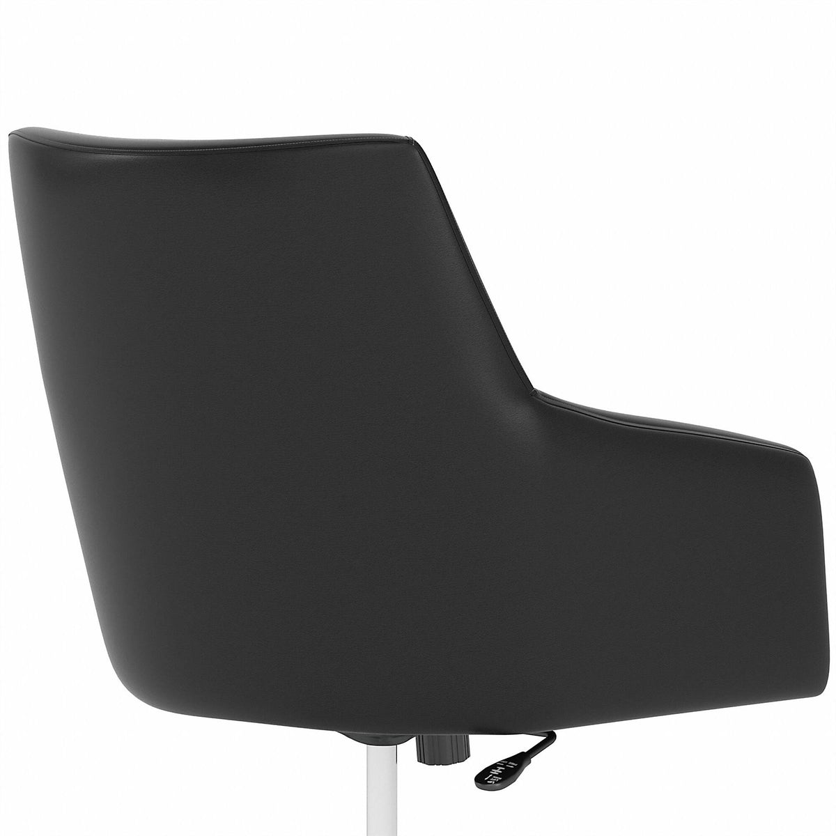 Black Leather Box Chair B444