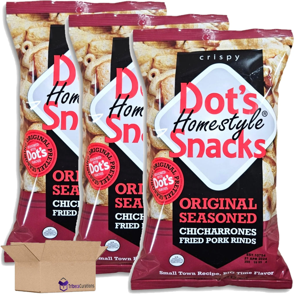 Original Seasoned Fried Pork Rinds Value Pack, 4 Ounce Bag, Pack of 3 P720179