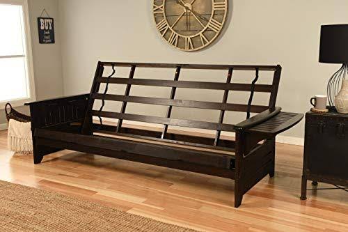 Queen Futon with Suede Red Mattress Z4212