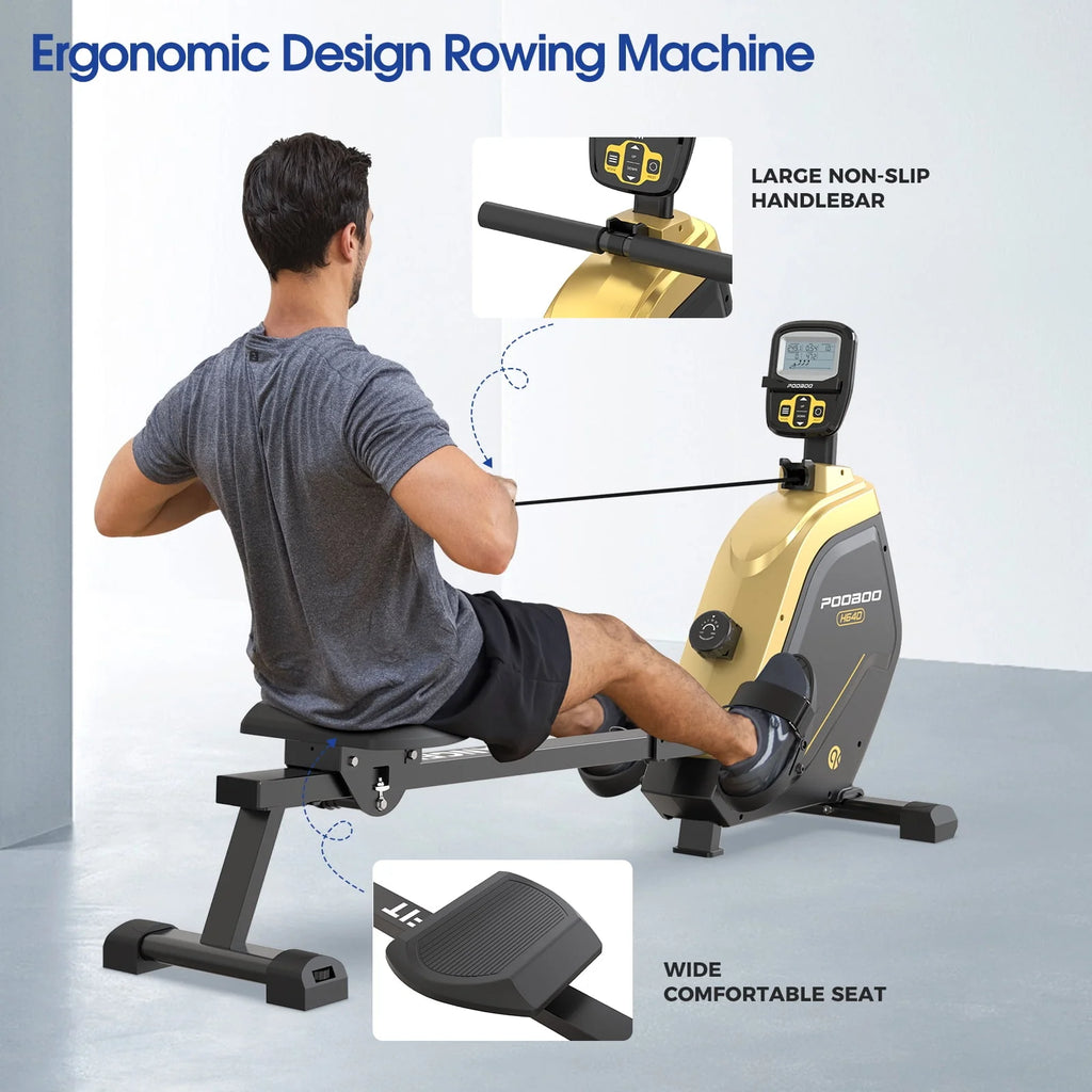 Foldable Magnetic Rowing Machine with 16 Level Resistance L451449