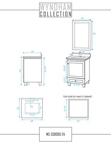 Espresso Solid Oak Vanity Cabinet M155143
