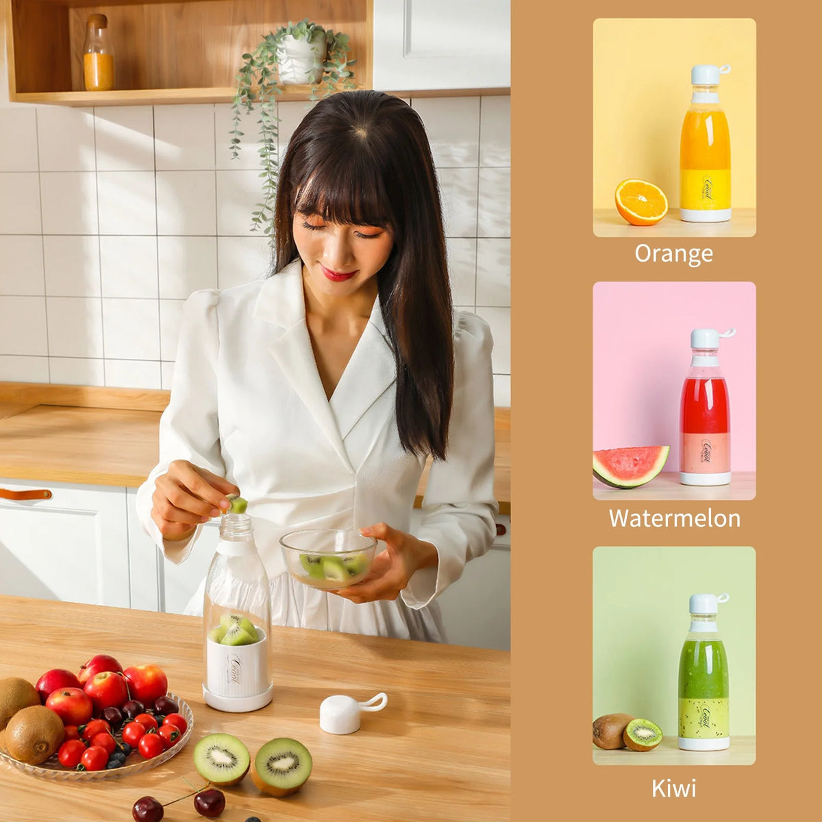 300mL Portable Electric Juicer Cup with Strap P67171