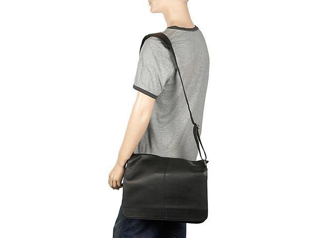 Tan Leather Messenger Bag E131446