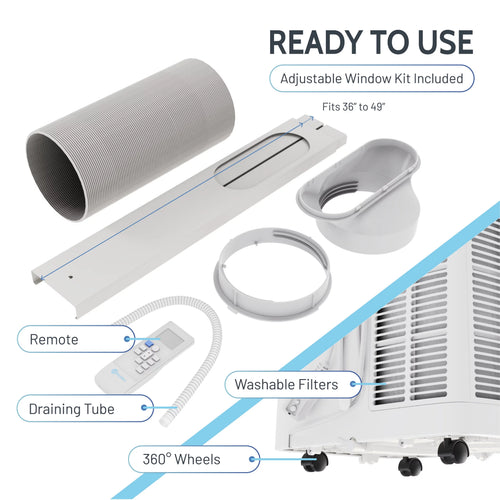 10,000 BTU Portable Air Conditioner & Dehumidifier X761720