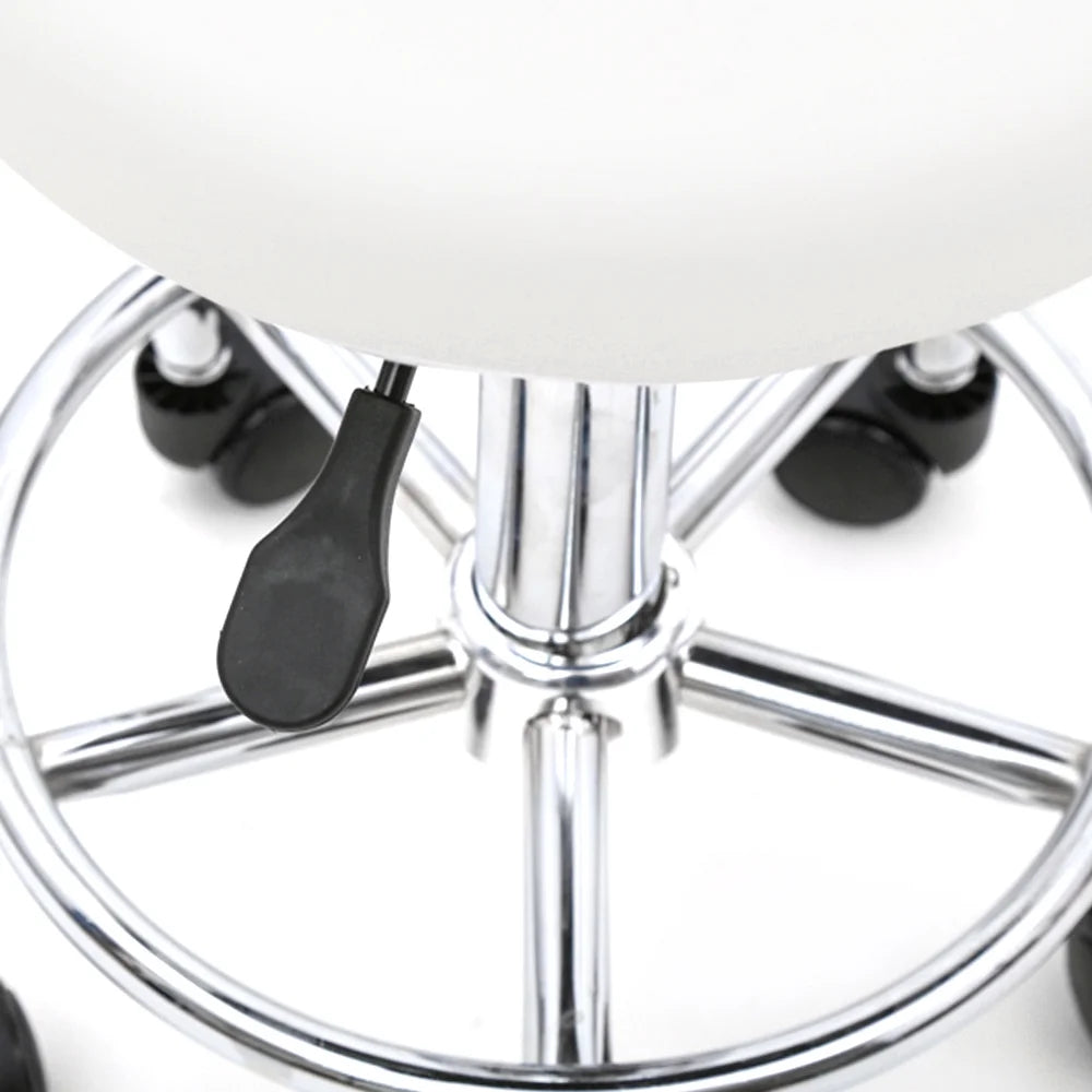 White Adjustable Drafting Chair with Foot Rest A2312