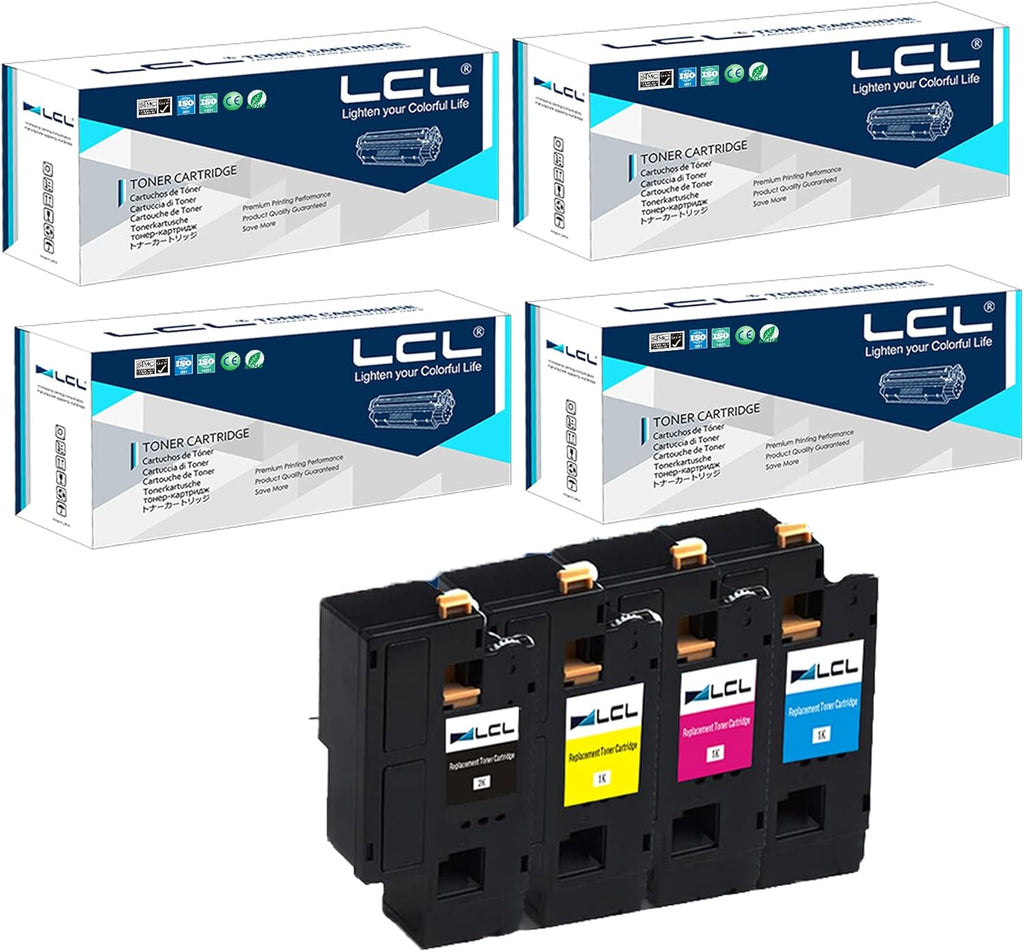 Remanufactured Toner Cartridge Replacement 4-Pack Black Cyan Magenta Yellow X292863